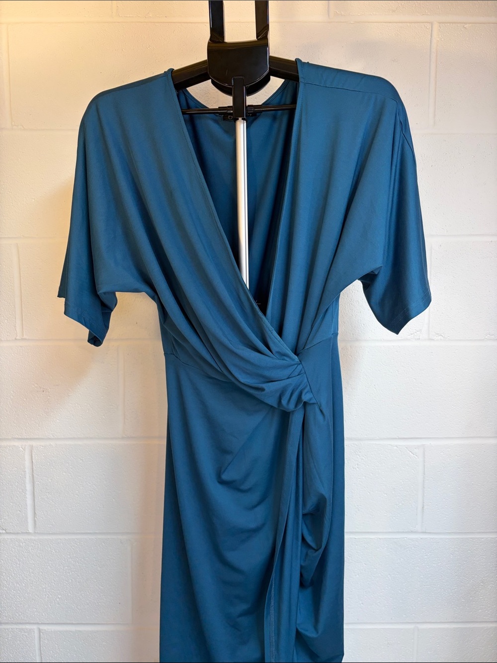 Bella Ella Boutique Dress Day Wrap Dress Teal Size Large